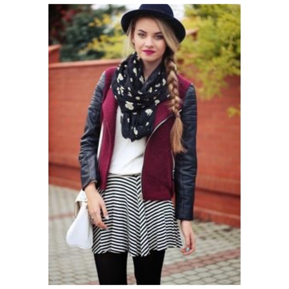 NWT EMMA & SAM LF Striped Fit & Flare Skirt Small - Picture 3 of 8